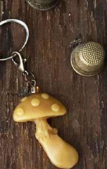 BEESWAX MUSHROOM WITH LOBSTER CLASP **SALE**