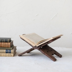 DECORATIVE RECLAIMED WOOD BOOK HOLDER