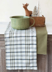 TWO-SIDED STONEWASHED COTTON TABLE RUNNER