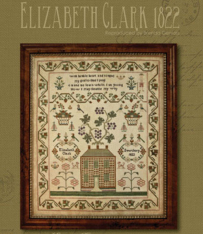 ELIZABETH CLARK 1822 REPRODUCTION CROSS STITCH PATTERN