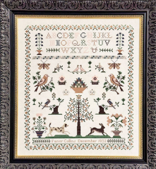 FANNY COLLINS 1853 SAMPLER Pattern