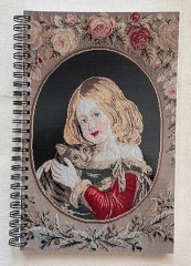 GIRL WITH CAT NOTEBOOK