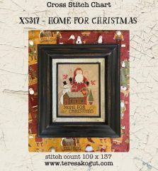 HOME FOR CHRISTMAS CROSS STITCH PATTERN XS317