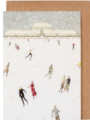 SKATING AT KEW GREETING CARD