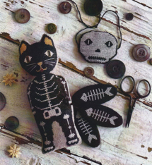 ANIMAL CRACKERS SERIES - BONES Cross Stitch Kit - 35 & 36 count Linens - Includes Pattern