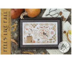 FEELS LIKE FALL CROSS STITCH KIT - 40 count linen (Includes Pattern)