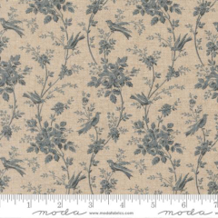 Fleur De Paris MOCHI LINEN CANVAS FABRIC Half Yard by French General 13996-12L - PREORDER