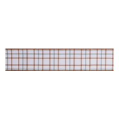 2.5" WIDE PLAID WIRED POLYESTER RIBBON - BY THE YARD