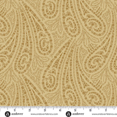TOASTED Fabric By JO MORTON | Almond Grand Paisley A-5866-N