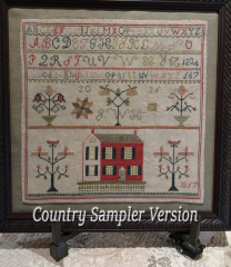 1857 QUILT BLOCK SAMPLER KIT - 36 Count Linen - Includes Pattern