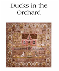 DUCKS IN THE ORCHARD Cross Stitch Pattern
