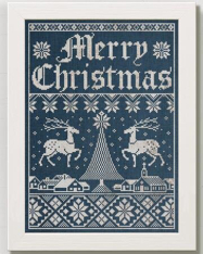 CHRISTMAS TOWN CROSS STITCH PATTERN