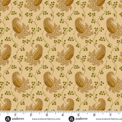 TOASTED Fabric By JO MORTON | Malt Paisley A-5865-N