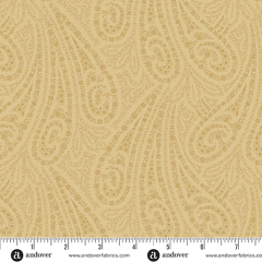 TOASTED Fabric By JO MORTON | Old Ivory Grand Paisley A-5866-L