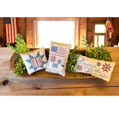 PATRIOTIC TRIO Cross Stitch Pattern