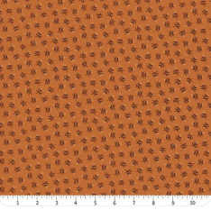 CHEDDAR & COAL III Fabric by Pam Buda R171478D-Cheddar