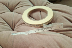 DECORATIVE ADHESIVE TAPE WITH MEASUREMENTS