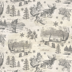 HOLIDAY NOSTALGIA Fabric Y4487-6 Gray