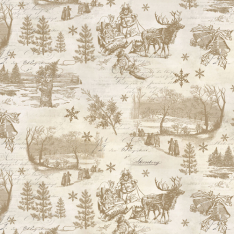 HOLIDAY NOSTALGIA Fabric Y4487-64 Light Caramel