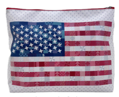 AMERICANA VINYL ZIPPER PROJECT BAG