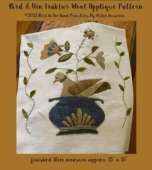 BIRD & URN FRAKTUR Wool Applique Pattern