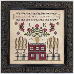 BUTTERFLIES AND BLOOMS Cross Stitch Pattern