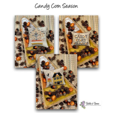 CANDY CORN SEASON Cross Stitch Pattern