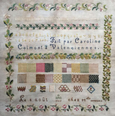 "CAROLINE COLMONT 1845" Cross Stitch Pattern