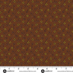 SPICE MARKET Fabric By JO MORTON | A-6016-N Chocolate, Dogwood