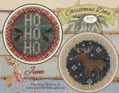 "CHRISTMAS DOTS - JUNE" Cross Stitch Pattern