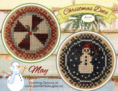 "CHRISTMAS DOTS - MAY" Cross Stitch Pattern