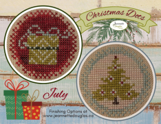"CHRISTMAS DOTS - JULY" Cross Stitch Pattern