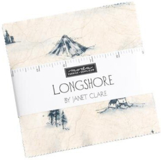 LONGSHORE Fabric Charm Pack by Janet Clare