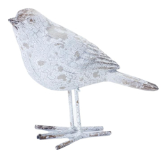 WEATHERED RESIN BIRD - LOOKING FORWARD
