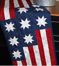 STARS & STRIPES Quilt Runner Pattern