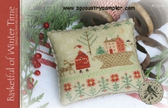 BASKETFUL OF WINTER TIME CROSS STITCH PATTERN