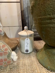 CRUSHED HERB SOY WAX CANDLE IN JAR