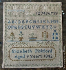 ELIZABETH PICKFORD 1842 CROSS STITCH PATTERN