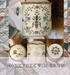 HONEYBEE PIN DRUM CROSS STITCH PATTERN