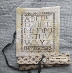 MARY ANNE MARCH CROSS STITCH KIT ON 36 COUNT LINEN