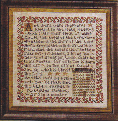 TIDINGS OF GREAT JOY CROSS STITCH DESIGN