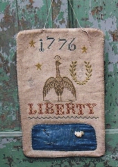 LIBERTY 1776 HANGING SAMPLER PINKEEP Pattern
