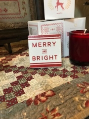 MERRY & BRIGHT WOODEN MATCHES -SALE