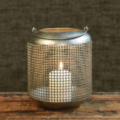 NICKLE MESH LANTERN - SMALL