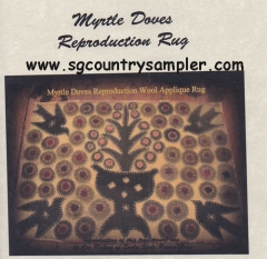 MYRTLE DOVES REPRODUCTION RUG