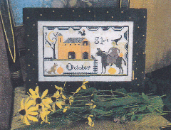 HALLOWE'EN BARNYARD CROSS STITCH PATTERN