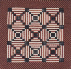 PATRIOTIC LOGS QUILT PATTERN