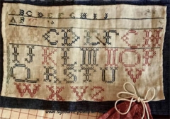 RW&B ABC CROSS STITCH KIT ON 36 COUNT LINEN