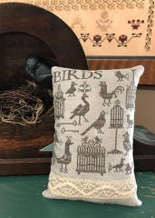 ANTIQUE BIRDS & CAGES CROSS STITCH