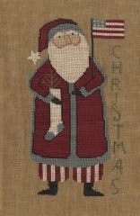 SANTA'S FLAG CROSS STITCH